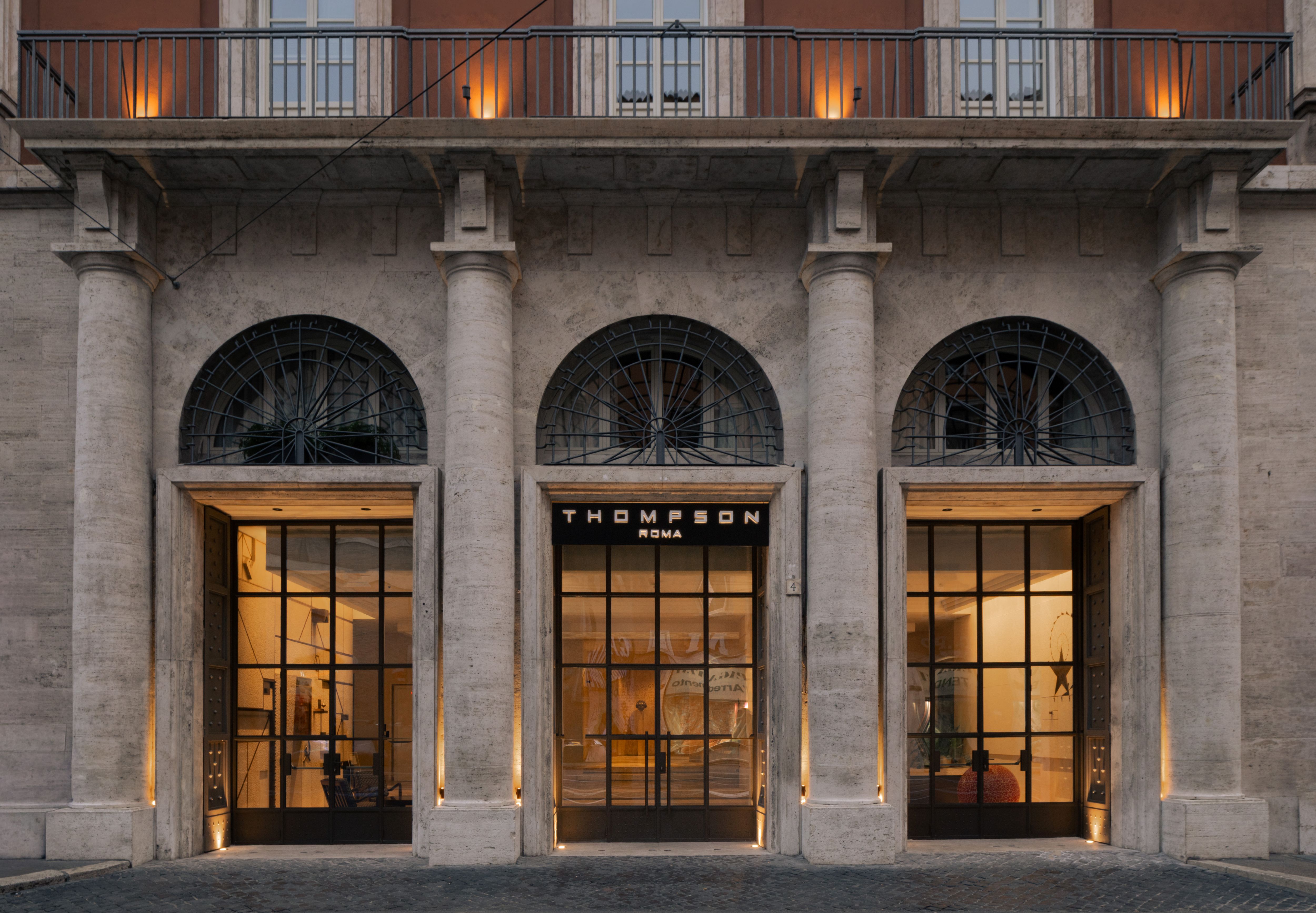 Thompson Rome hotel in a restored 1940s building on Via delle Botteghe Oscure, Rome